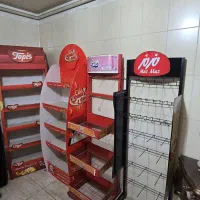 دو استند فلزی آجیل مزمز و استند نان