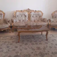 مبل ست ۹نفره چوب محکم همراه ویترین