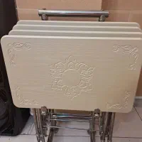 میز عسلی تاشو کم جا سالم و نو