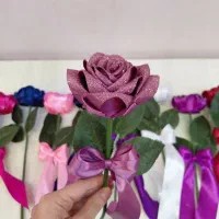 رز روبانی /تکشاخه/دسته گل