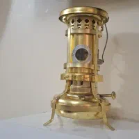 چراغ نفتی طلایی آنتیک