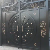 درب آهنی ۳متری ساده مناسب باغچه وحیاط