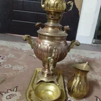 سماور نفتی وبرقی قدیمی وسینی