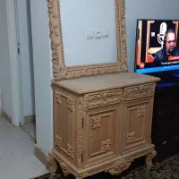 میز آرایش و کنسول وگلمیز تمام چوب