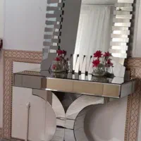 آینه کنسول و ساعت ست مدرن
