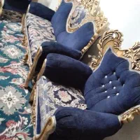**یکدست مبل‌ویک بوفه شیشه ای چوبی به فروش میرسد **