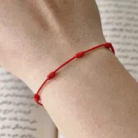 دستبند (Red String) هفت‌گره/نمادآرزو و خوش‌شانسی