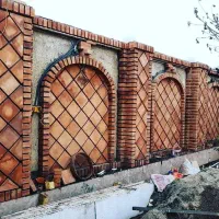 اجرای آجرنما سنتی چسبی نسوز سنگ
