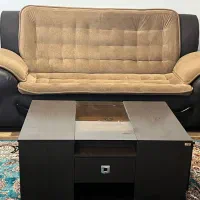 مبلمان کار کرده با میز عسلی  تخفیف هم داره