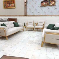 مبلمان بارسلون* راحتی دسته چوب*