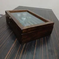 جعبه انگشتر چوبی