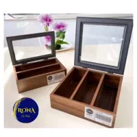 جا کارد و چنگال و قاشق جعبه رومیزی چوبی