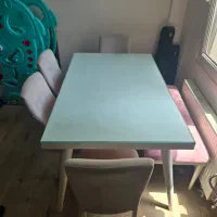 میز و صندلی نهارخوری ۶ نفره کارکرده