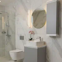 فول‌ ست روشویی کابینت رنگ تیتانیوم ابعاد ۵۰*۴۲