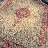 فرش دستباف ۹ متری کاشان حاشیه پیازی
