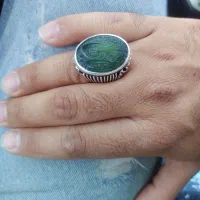 انگشتر نقره دوقاب شیرازی