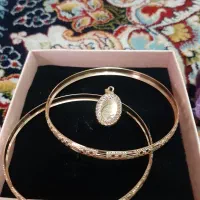 دو عدد النگو طلا یه پلاک