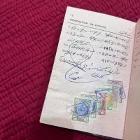 پاسپورت گذرنامه عتیقه قدیمی کلکسیونی