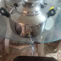 کتری سماوری به همراه قوری استیل