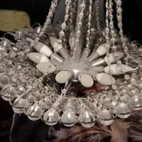 ۳عددلوستربزرگ کریستالی سنگین شیک خارجی