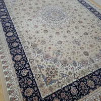 ۲ عدد فرش ۹ متری ۱۲۵۰ شانه مشهد نخ ابریشم