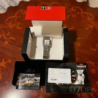 ساعت اصل سوئیسی Tissot مدل مربعی فول ست و در حد نو