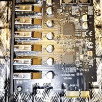 کارت تبدیل و توسعه 7 پورت pci-e to usb 3.2 نو