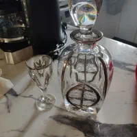 کریستال خورشیدی بوهمیان جام 6 نفره ، میوه خوری