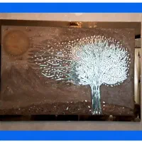 تابلوآینه کاری ،هنردست ،زیبا،زمینه شاین، قیمت عالی
