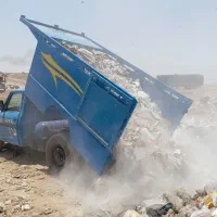 حمل نخاله و ماسه مصالح ساختمانی با نیسان کمپرسی