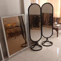 آینه قدی پایه دار طرح دوسر گرد