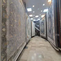 فرش ۱۲۰۰ شانه کمان ابر نگارین دودی تراکم ۳۶۰۰