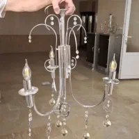 دو عدد لوستر کریستالی