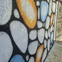 نقاش باغ ویلا رنگکاری باغ رنگ باغ طرح سنگ