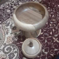 جای شکلات و قندان چوب گردو