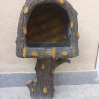 فروش باربیکیو بتنی طرح تنه درخت (کبابپز باغی)