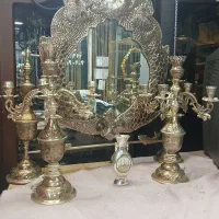 آینه شمعدان قدیمی