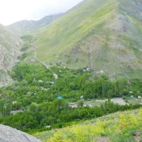 ۳۲۰متر باغ اوشان اهار  ویو  آبشار