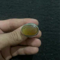 انگشتر عقیق قدیمی خطی