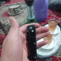 چاقو کلمبیا ضامن دار USA سیاه جیبی فقط خرج جزع