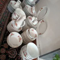 سرویس چینی گل سرخی