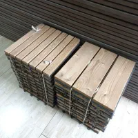 تایل ۳۰ در ۳۰ چوب ترمو /کفی چوبی / کفپوش چوبی