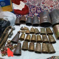 زنگوله قدیمی زنگوله برنجی زنگوله حلبی قورچه زنگ