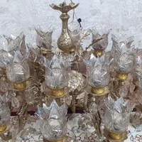 لوستر 20شاخه تمام برنج درحدنو
