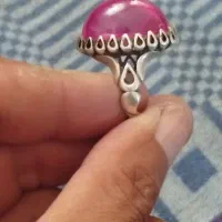 انگشترنقره بانگین یاقوت