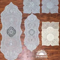 رومیزی 4 تیکه دانتل ایرانی مدل جاسمین