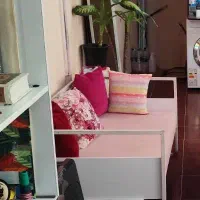 مبل فلزی،آینه قدی با فرم فلزی،رگال لباس فلزی
