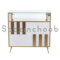 پیشخوانهای فروشگاهی میز ویترینی مغازه قفسه