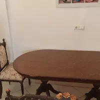 میز تک نهار خوری ۸ نفره چوب