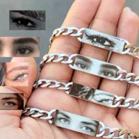 انواع حک لیزری روی پلاک و دستبند و...